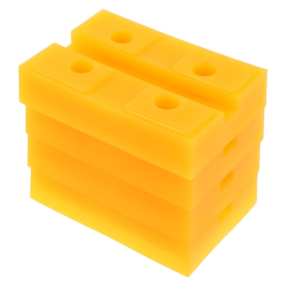 WASHWEPE 4pcs Universal Car Jack Pad Blocks for Two Post Lifts Yellow Plastic