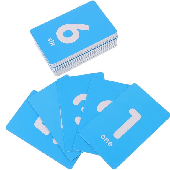 WASHWEPE 50Pack Numbered Table Signs Sky-Blue PVC Rectangular 3.3x2.2in for Labeling