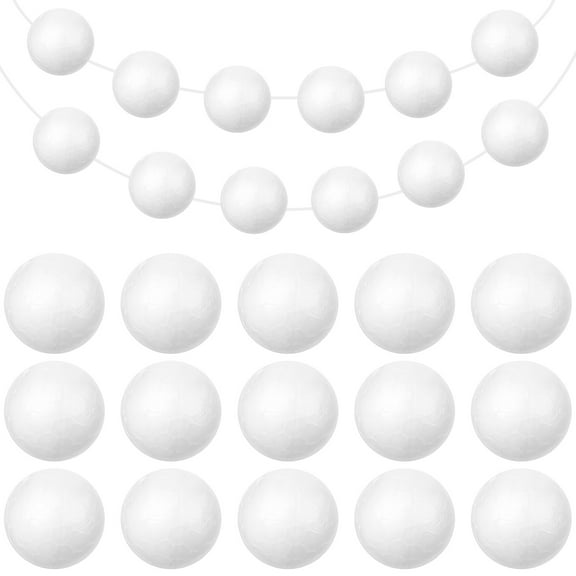 WASHWEPE DIY Craft Supplies Polystyrene Balls 200Pcs 0.8in