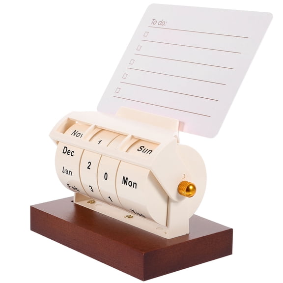 WASHWEPE Daily Calendar Erasable Pen Compatibility Wooden 1 Set 5.3x4.1x2.6in