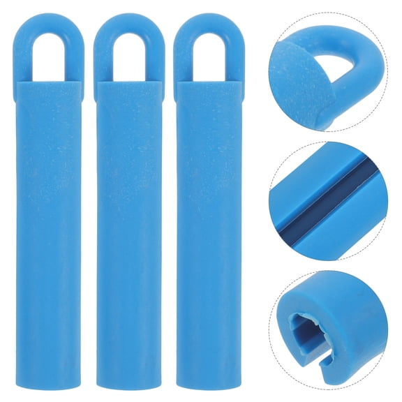 WASHWEPE Cue Holder Blue Rubber for Pool Cues Display and Protection 5Pcs