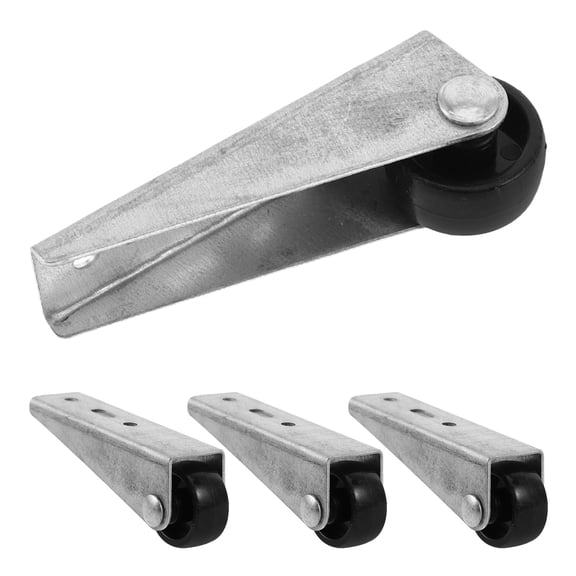 WASHWEPE 5Pcs Caster Wheels Steel Nylon Swivel Stable Support for Office Chairs Garage Doors