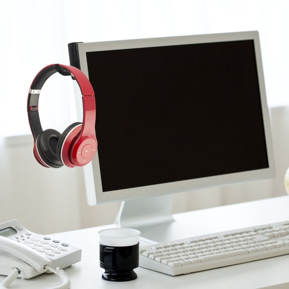 WASHWEPE 5Pcs Headphone Stand Hanger for Headphone Hanger and Monitor