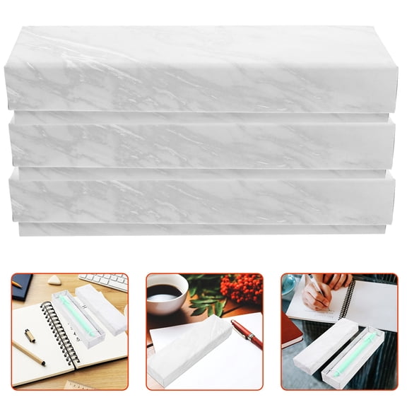 WASHWEPE 5Pcs Pen Display Box Elegant Style in Marble Grey for Business Occasions