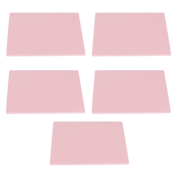 WASHWEPE 5Pcs Pink White Rubber Printing Kit for Diy Projects Scrapbooking Postcards Invitation Cards Artists