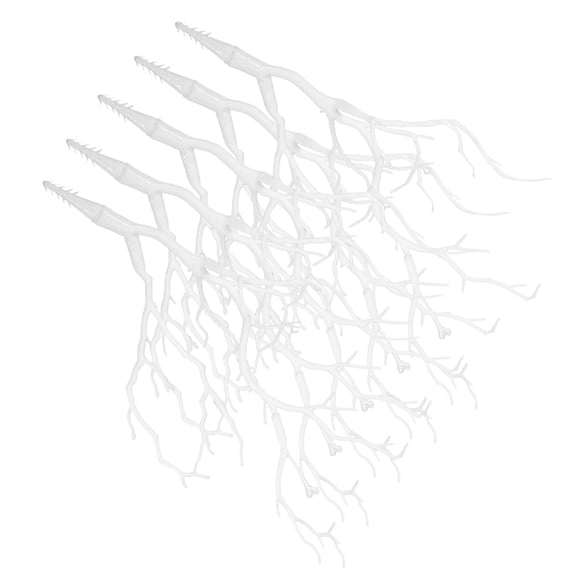 WASHWEPE 5Pcs Plastic Twig Branches Simulation Lifelike Curly Branches For Home Decorative Items 13.36X8.25X0.59in