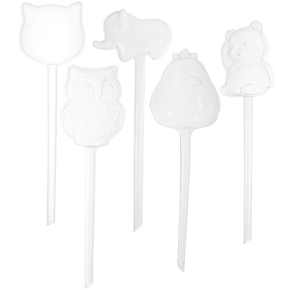 WASHWEPE 5Pcs Self-watering Planter Insert Devices for Bonsai in Panda Shape 9.8x2.36in