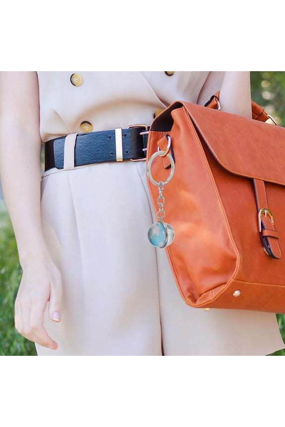 5Pcs Small Globe Keychain Organize Keys Zinc Alloy World Globe Keychains For Family And Friends