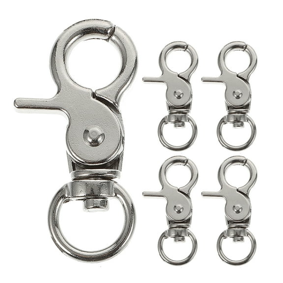 WASHWEPE 5Pcs Stainless Steel Bird Cage Lock Buckles Parrot Cage Door Security