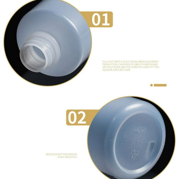 WASHWEPE 5Pcs Travel Size Toiletries Bottles for Dyeing and Perming 7x21in