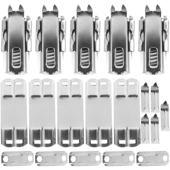 WASHWEPE 5Pcs Jeans Waist Button Spring Adjustment Buckle Simple Design for Daily Use