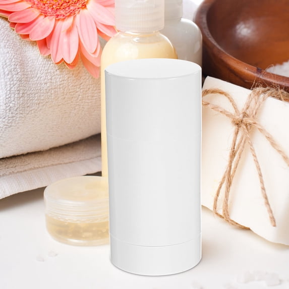 WASHWEPE 5Pcs Balm Cream Containers Reusable Frosted Plastic Bottles with Rotatable Bottom Dispenser