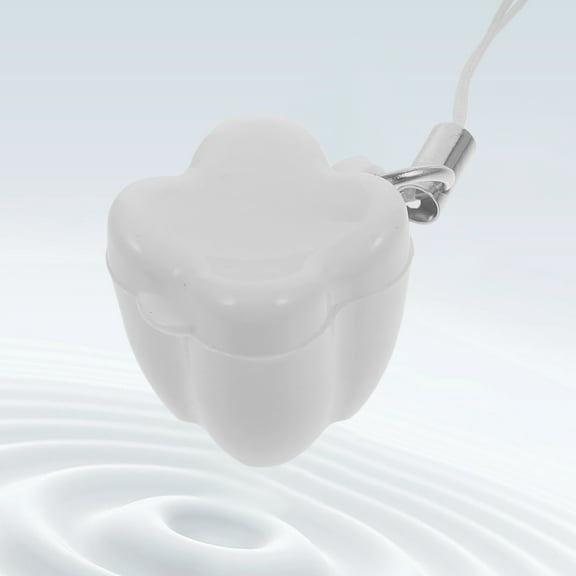 WASHWEPE Cute Tooth Holder Baby Teeth Box White PP 5pcs Hanging