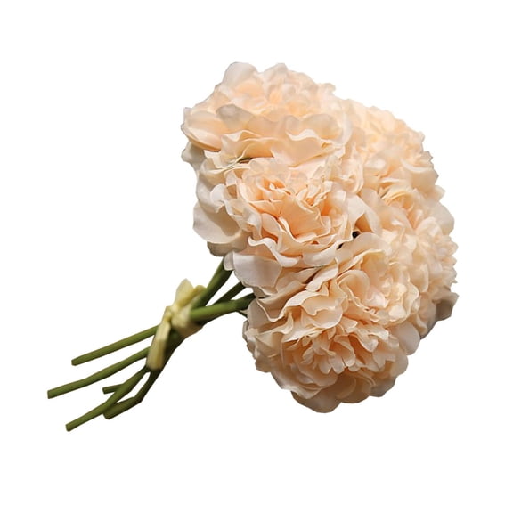 WASHWEPE 5Set Simulated Peony Bouquet For Christmas Wedding Party Decoration 10.2x5.5x5.5in