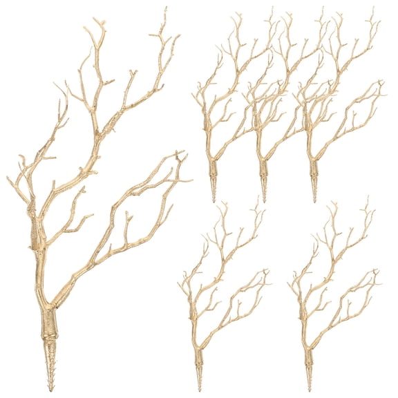 WASHWEPE Fall Branch Decor Simulated Tree Branch Ornaments Plastic 6Pcs 13.8X7.9X2In