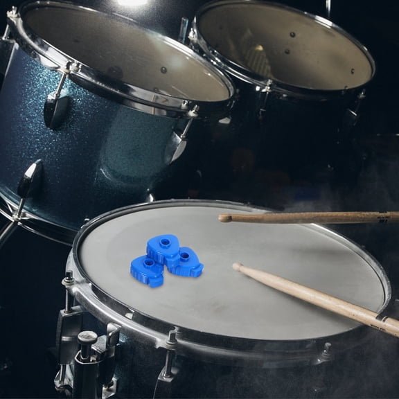 WASHWEPE 6Pcs Blue Plastic Drum Hardware Cymbal Lock Nuts Quick Release Fasteners for Jazz