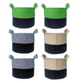 thumbnail image 1 of WASHWEPE 6Pcs Breathable Felt Planting Container Bags Rectangular Shape for Home Use and Balcony 7.9x7.9x7.9in, 1 of 8