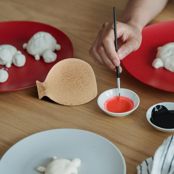 WASHWEPE 6Pcs Diy Half Vase Mould Khaki for Enthusiasts Uses