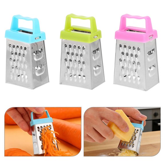 WASHWEPE 6Pcs Grating Tool Mini Grater Box Plastic Shred Tools for Food Preparation Chefs
