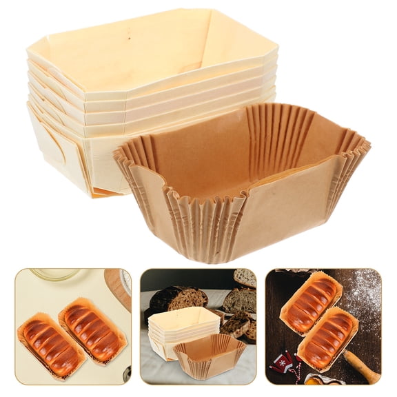 WASHWEPE 6Pcs Nonstick Baking Supplies for Bread Synthetic Material for Banquet Desserts