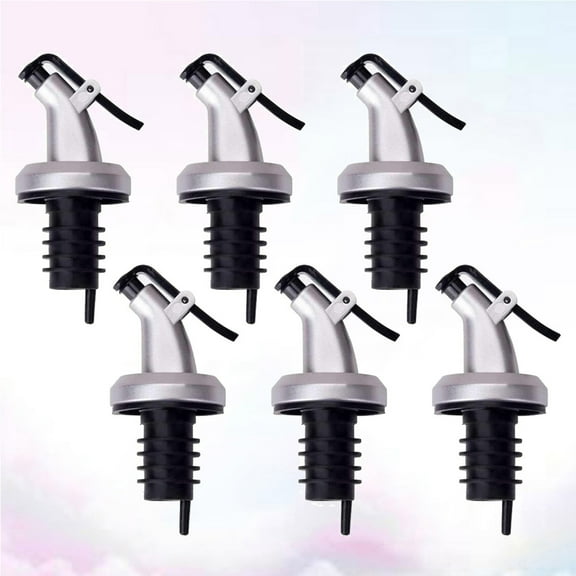 WASHWEPE 6Pcs Oil Bottle Pourers with Sealing Effect for Home Users and Event Organizers in Multi Colors