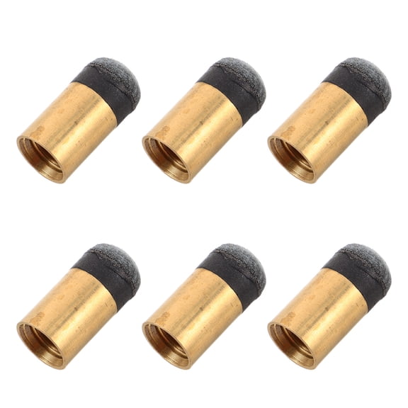 WASHWEPE 6Pcs Pool Cue Replacement Tip Kit with Cue Tip Maintenance Tools for Snooker and Billiard Tables