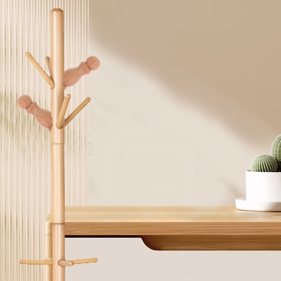 WASHWEPE 6Pcs Wall Knobs for Hanging Rectangular Light Yellow for Home Decor Diy 11.8X0.7X0.7In