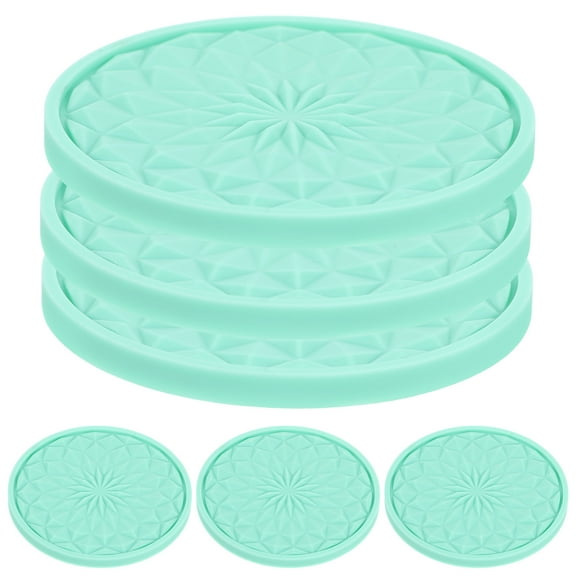 WASHWEPE 6pcs Slip Coasters Lightweight Drink For Bottle Cup Resistant Design For Safe Use Vehicles