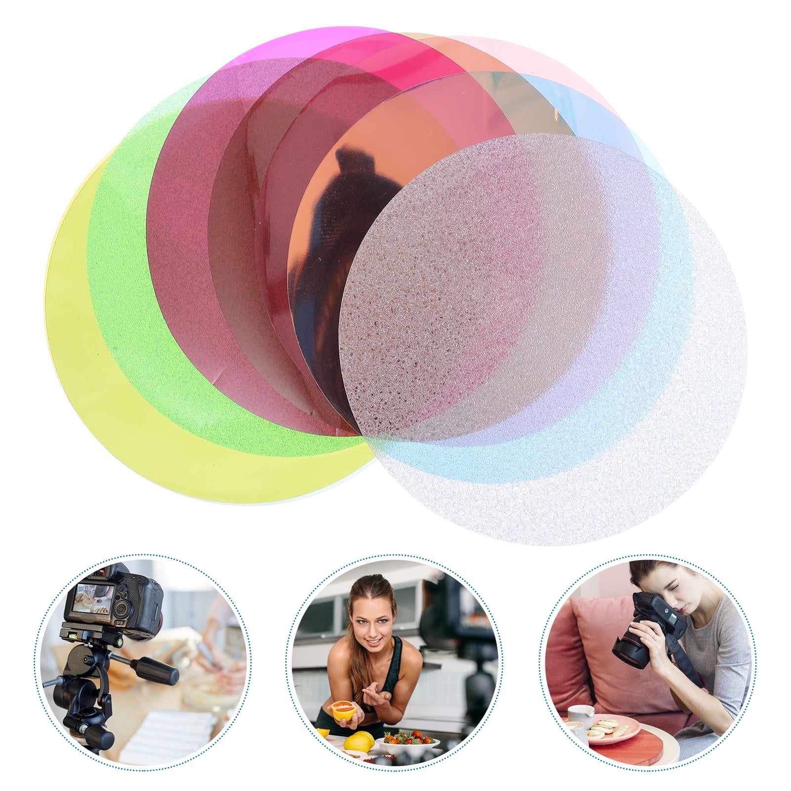 WASHWEPE 8Pcs Stable Color Temperature Colour Filter Sheet Production ...