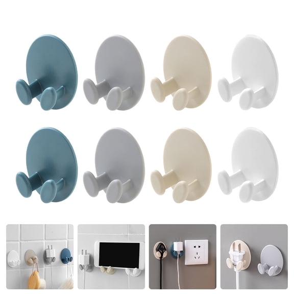 WASHWEPE Plug Storage Holders Assorted Color Plastic for Wire Management