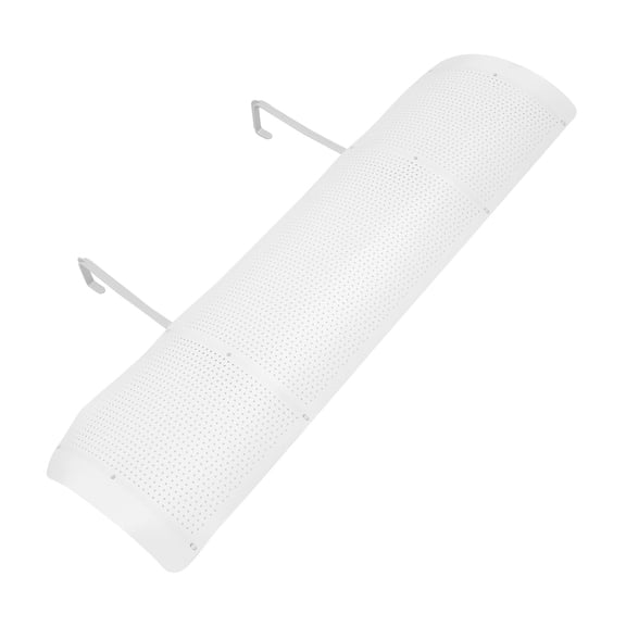 WASHWEPE 9Pcs Air Conditioner Diverter Central Air Conditioning Anti-blowing Windshield ABS Material White