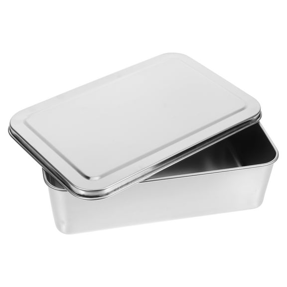 WASHWEPE Airtight Bread Box Stainless Steel for Baking Bread 1Pack