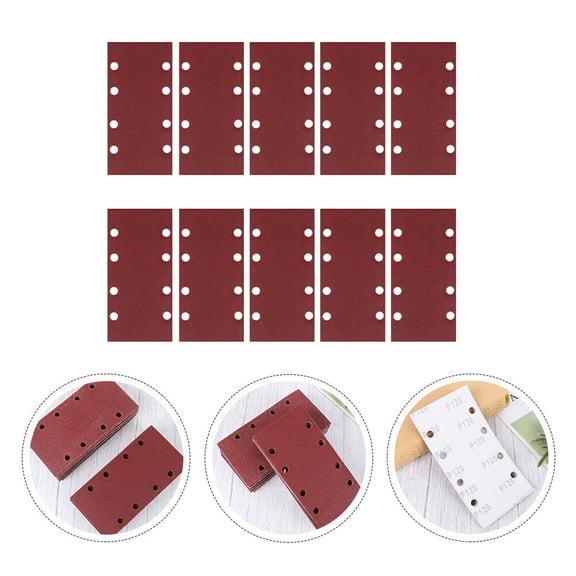 WASHWEPE Aluminum Oxide Sandpaper Sheets For Polishing Self Stick Grits Suitable For Sanders For Multiple Surfaces