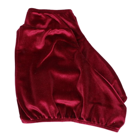 WASHWEPE Boot Covers For Ice Skating 1 Pair Dark Red Polyester For Skaters And Travel