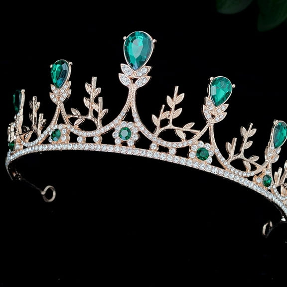 WASHWEPE Bridal Tiara Rhinestone Crown 1Pcs Crown Headwear for Wedding and Party Decorations