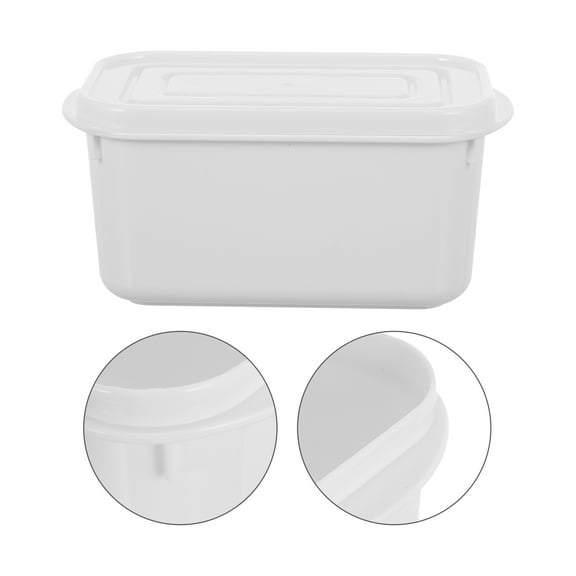 WASHWEPE Butter Boxes with Sealed Cover for Home Use Microwave and Fridge Safe 2pcs White