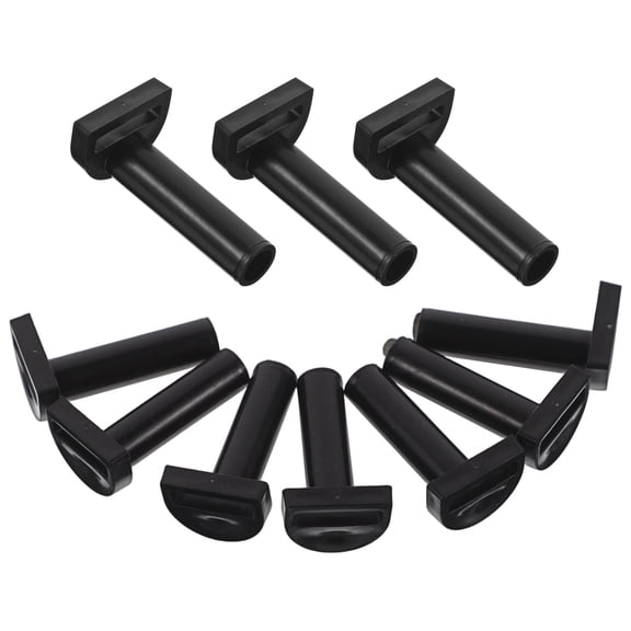 WASHWEPE Canopy Beads 10Pcs Black Plastic for Patio Umbrellas Accessories and Outdoor Events Camping