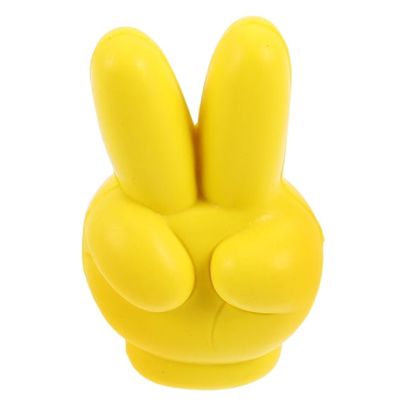 WASHWEPE Creative Yellow Victory Ball Antenna Topper Car Roof Ornament Strong Weather Resistant Material