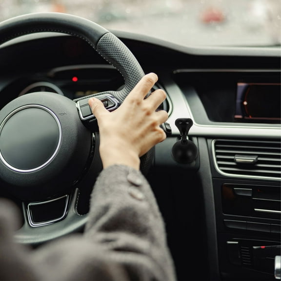 WASHWEPE Car Joystick Starter 1Set Black Push To For Car Interior Decor Automatic Shift Knob 5.00In