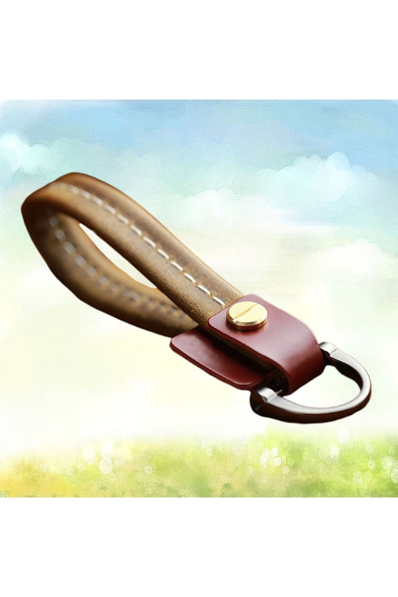 Creative Keyring Brown Decorative Keyring with Finely Crafted Details