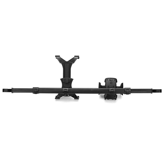 WASHWEPE Car Rear Phone Stand Black Headrest Mount with Pivot for Horizontal and Vertical Viewing