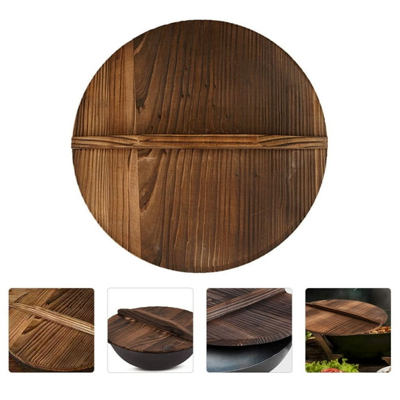 WASHWEPE Carbonized Color 1Pc Pot Lid Replacement for Home Kitchenware Use