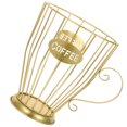 thumbnail image 1 of WASHWEPE Coffee Container 1Pcs Golden Iron for Counter Storage and Organization in Kitchen 15.7X5.9X7.5in, 1 of 8