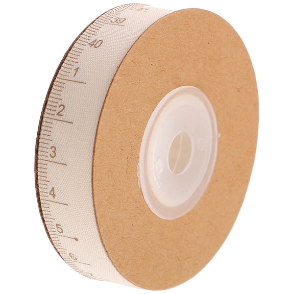 WASHWEPE Cotton Ribbon 1 Roll Beige 394X0.6in for present Wrapping and Art Crafts