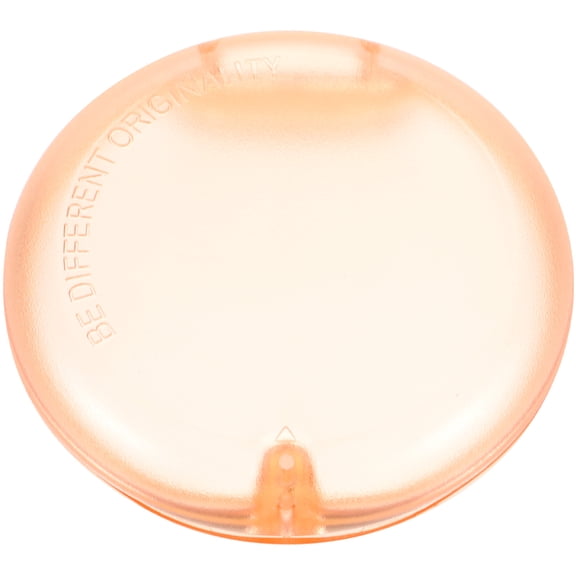 WASHWEPE Durable Plastic Orange Denture Container for Storage Lightweight Convenient Retainer Holder Small Size