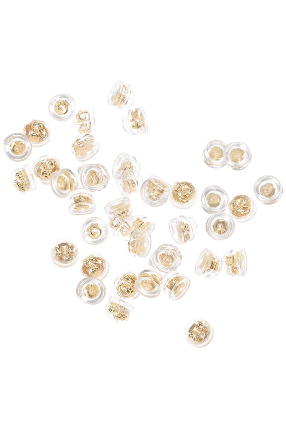 Earring Backs 60Pcs Golden Earring Backs for Earring Replacement and Holding
