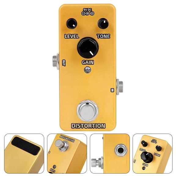 WASHWEPE Electric Guitarists Rehearsal Tool 1Set Guitar Delay Pedal .6x1.7x1.3in Size Made of Metal