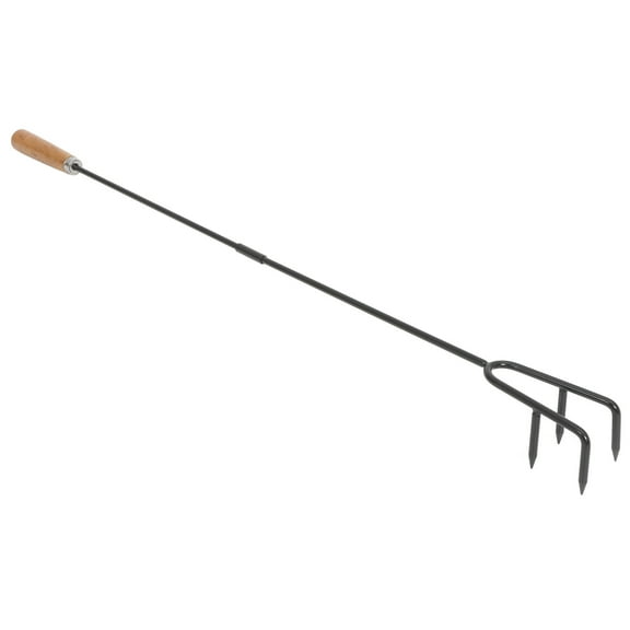 WASHWEPE Fire Pit Accessories 1Pcs Fire Poker Iron Wood Ash Removal Fire for Camping and Bonfires