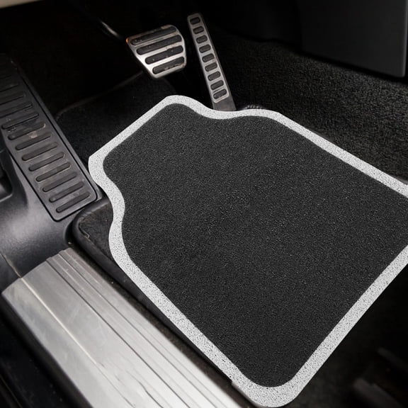 WASHWEPE Floor Mats for Car 1Pcs Multi Color White Edge Aminoacrylate Universal Design
