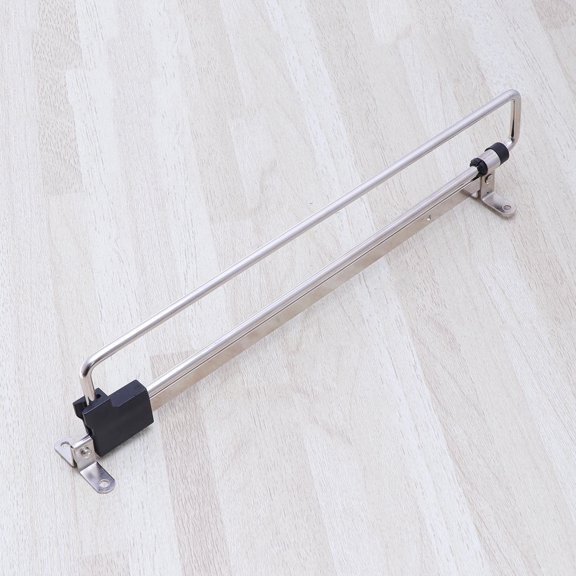 WASHWEPE Garment Racks 1Pack Retractable Hanger Silver Stainless Steel Non-Slip for Closet and Wardrobe 11.8In